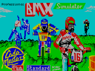 BMX Simulator title screen for ZX Spectrum